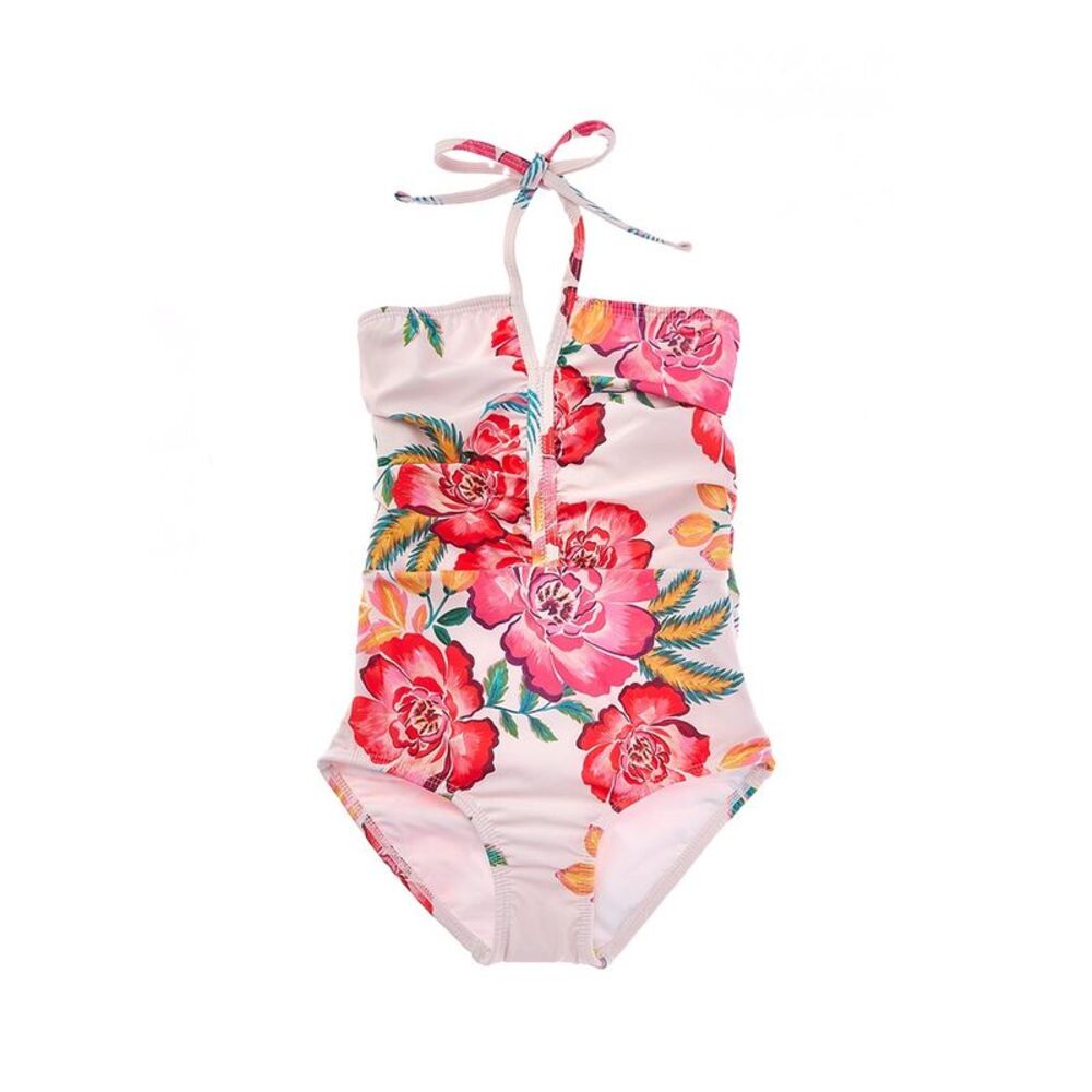 Pq Swim Girls  Little Josie One-Piece, White